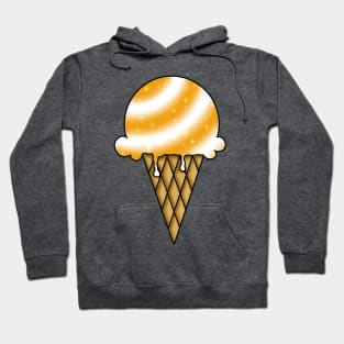 Galaxy Ice Cream - Orange Hoodie